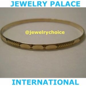 🆕14K Gold Filled Gypsy Style Slip On Bangles.